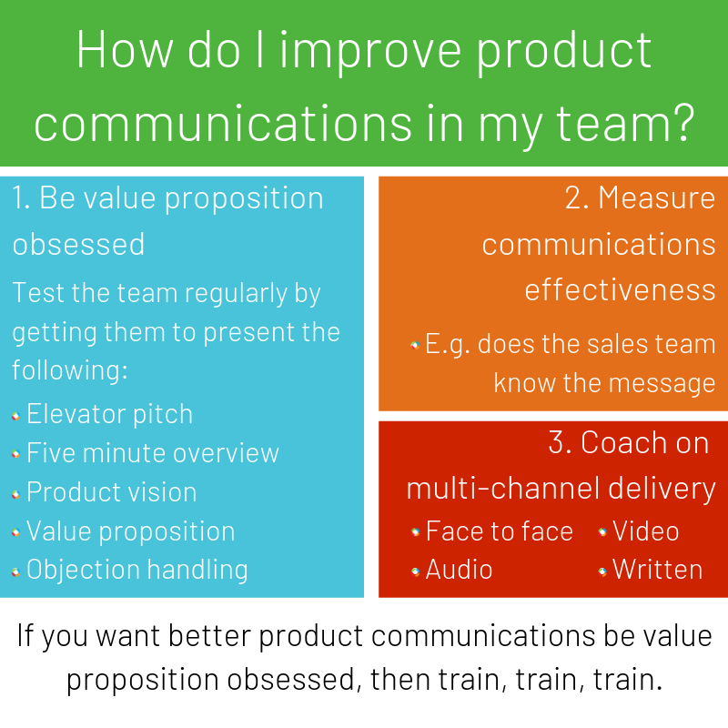 Product Communication in my team